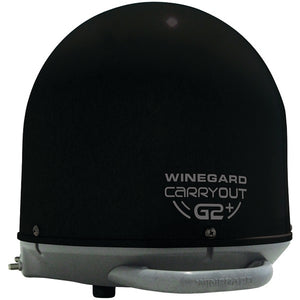 Winegard(R) GM-6035 Carryout(R) G2+ Automatic Portable Satellite TV Antenna with Power Inserter (Black)