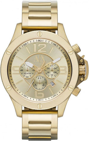 Armani Exchange© Men's Gold Armani Exchange Wellworn Chronograph Watch