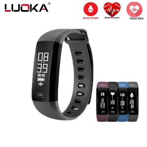 Heart rate Blood Pressure Oxygen Oximeter Sport Bracelet For iOS Android