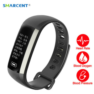 Smart Fitness Bracelet Watch intelligent 50 word Information display blood pressure heart rate monitor Blood oxygen