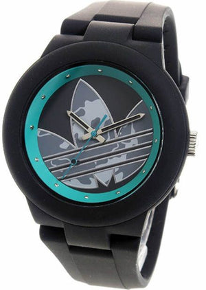 Women's Adidas Originals Aberdeen Black And Turquoise Silicone Watch